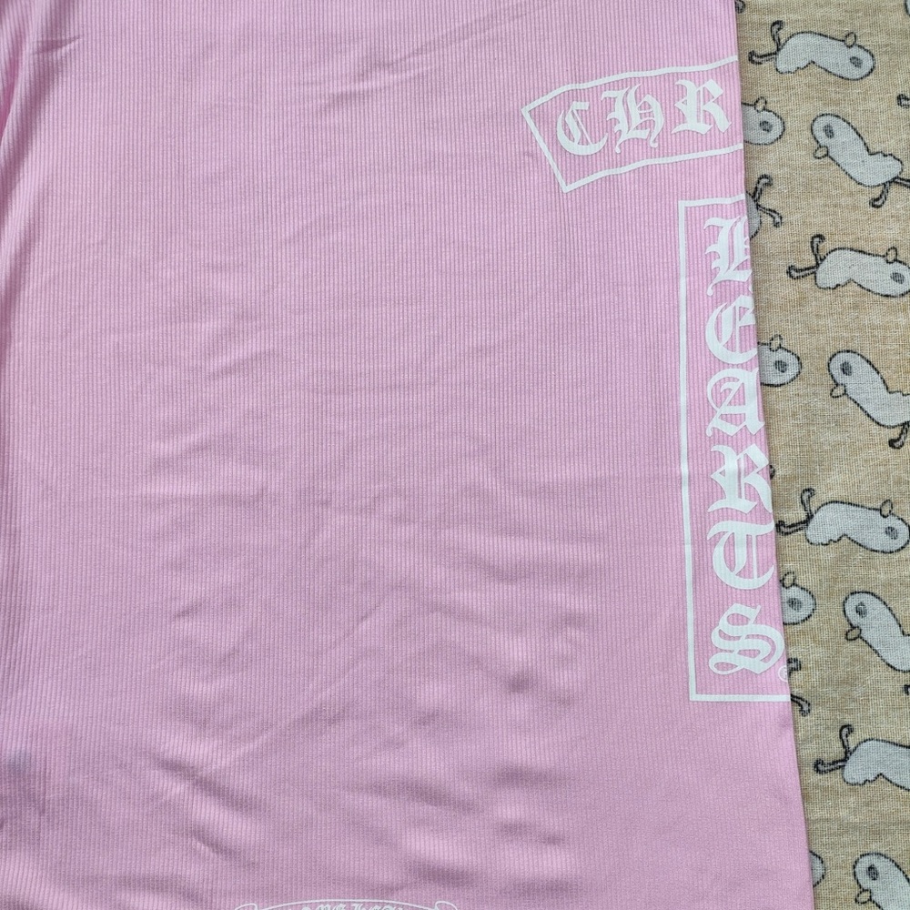 Chrome Hearts Baby Pink Logo Ribbed Tank - Picture 7 of 7